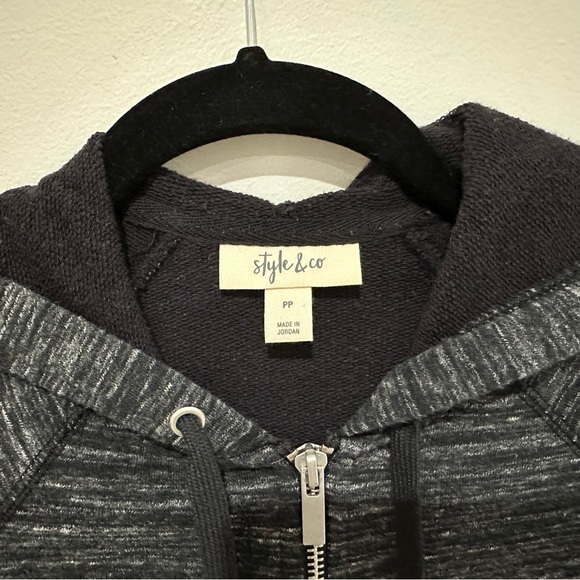 STYLE & CO hooded zip up sweatshirt - Picture 2 of 6
